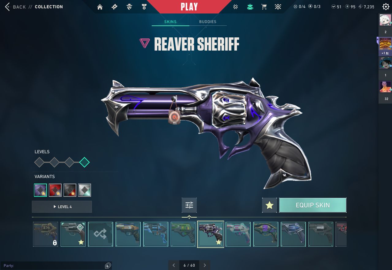 CONTA VALORANT COM 16 SKINS(Não contando de passe)