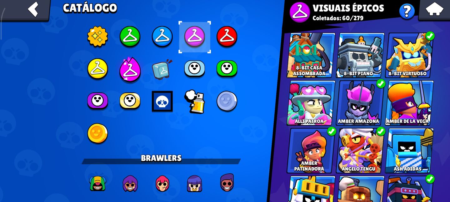 CONTA BRAWL STARS COM 49K DE TROFÉUS, 87 BRAWLERS , 16 LVL 11
