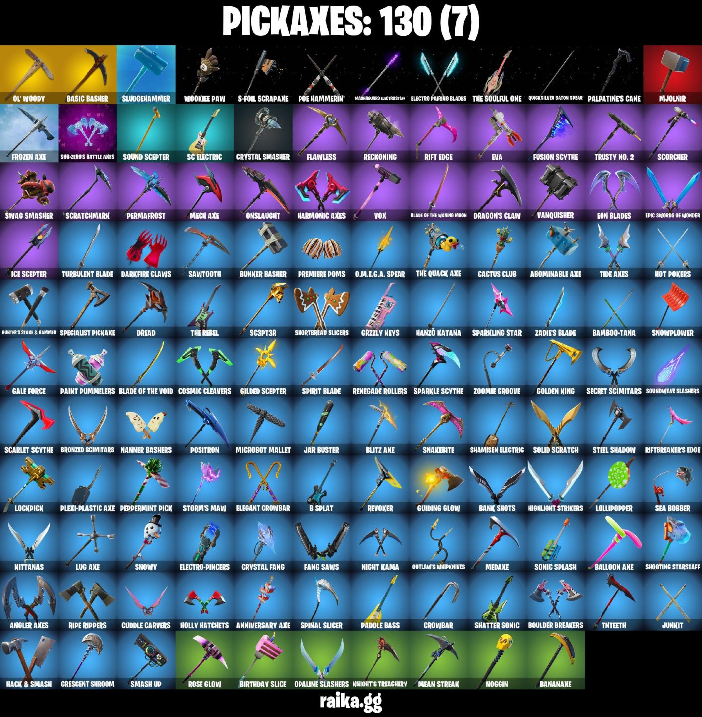 100 skins | OG STW | The Reaper | Elite Agent | Gold Midas Spike Omega Ragnarok