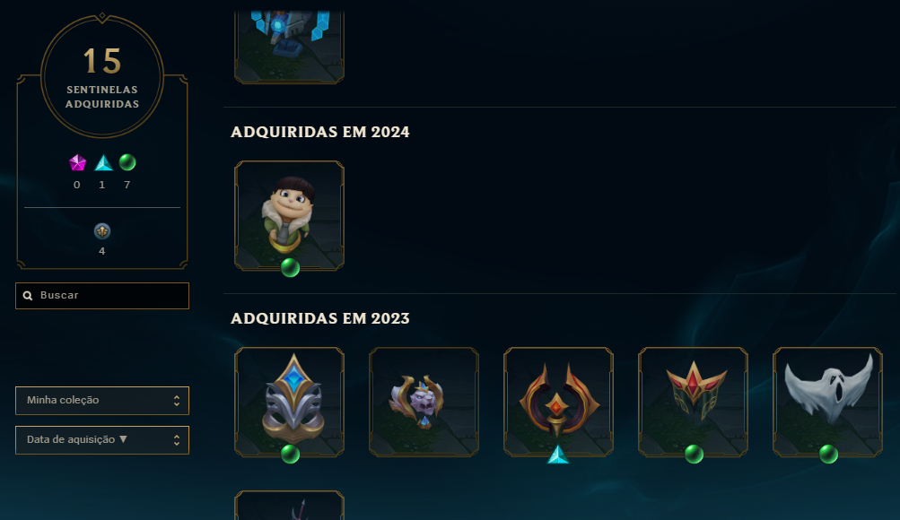 Conta LOL com Emote Grão-Mestre PEAK 904LP