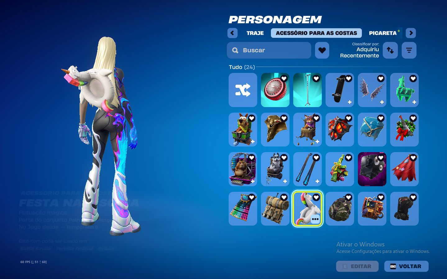 CONTA FORTNITE COM MACHADO DOCE, PLAYBOI CARTI, TAKE THE ELF E MUITO MAIS