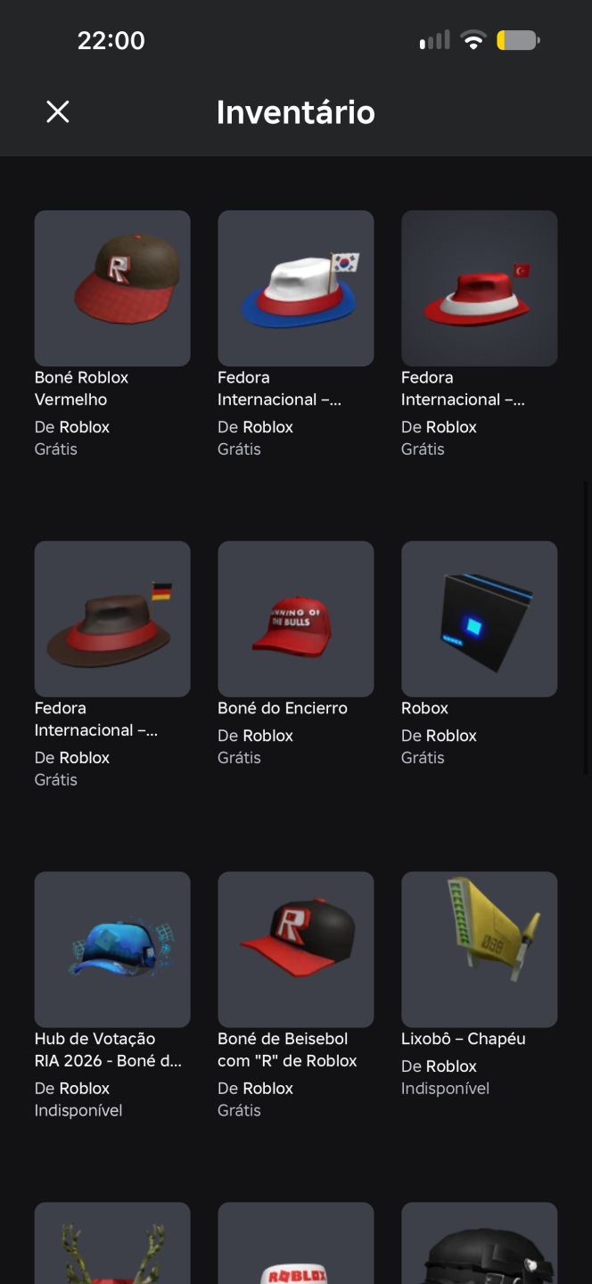 Conta de roblox!