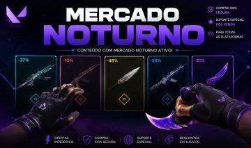 CONTAS VALORANT | MERCADO NOTURNO VALORANT | CONTAS COM SKINS EM PROMOÇÃO!