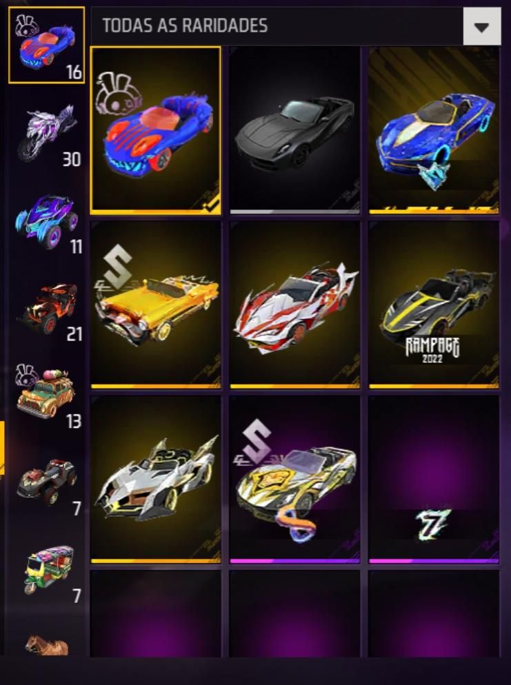 Conta Free fire (PRIME 7)