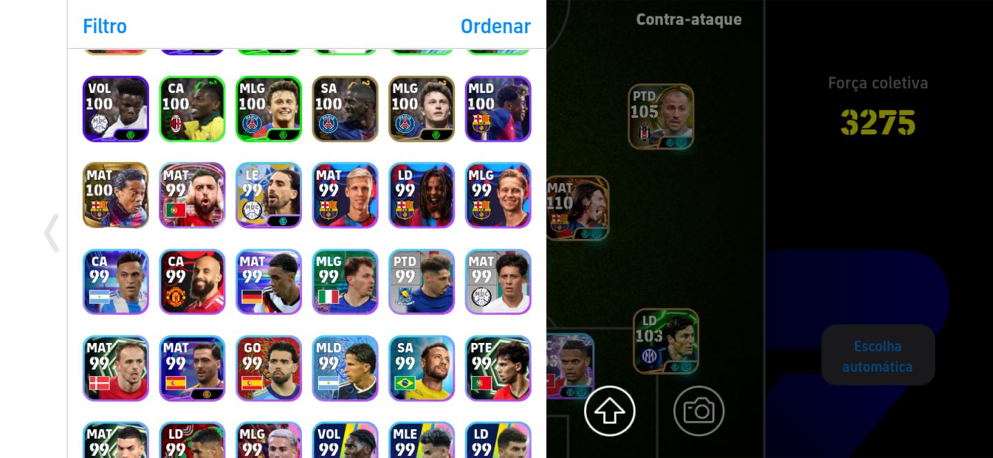 CONTA DE EFOOTBALL BRABA DO MELHOR MESSI + AMIGOS