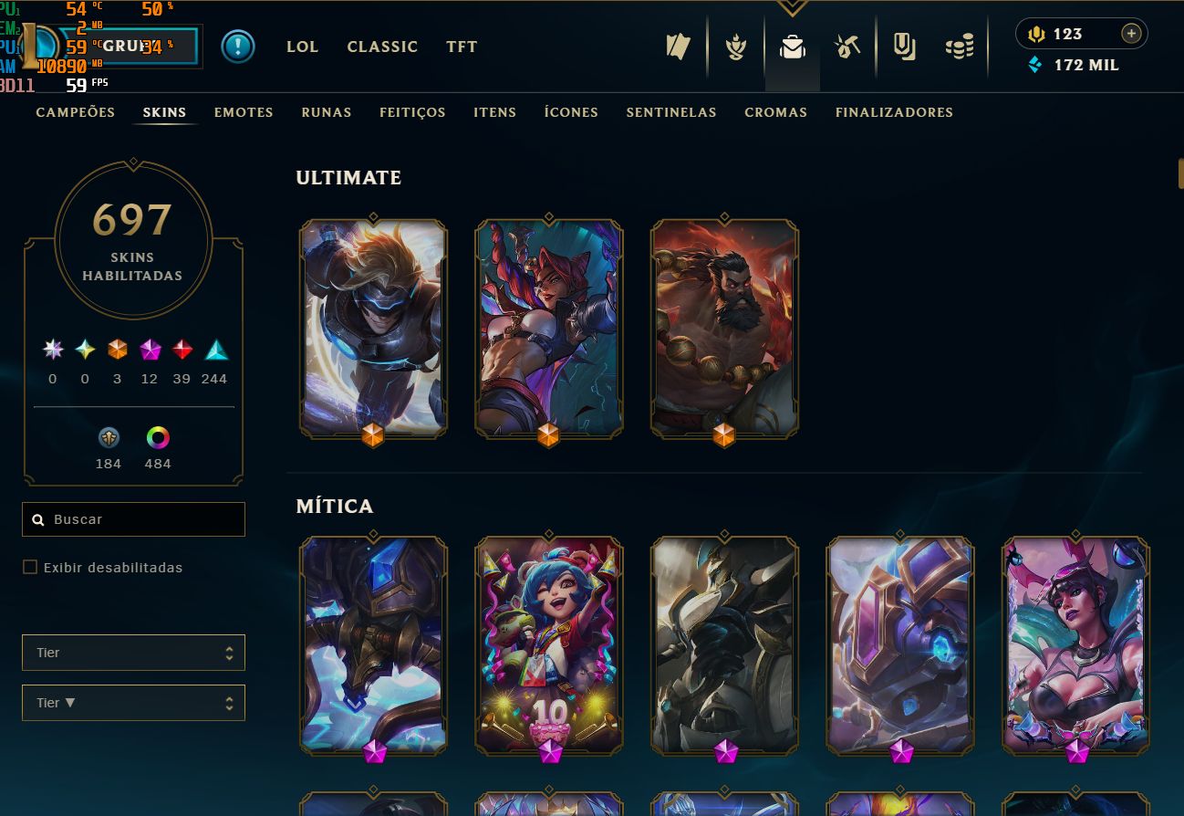 Conta lol Top 1 zaahen esmeralda 2