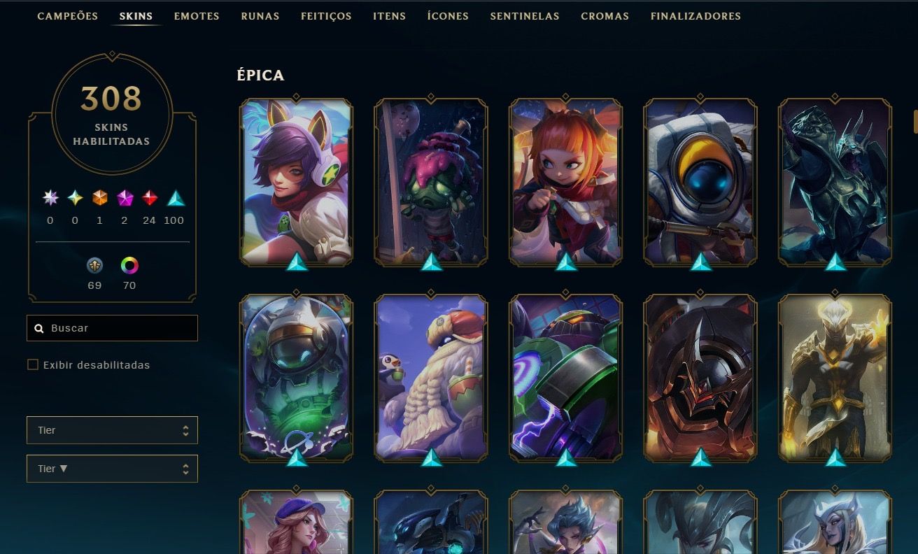 CONTA ESMERALDA SOLO/DUO & FLEX | 308 SKINS | TODOS CAMPEÕES | JÁ FOI DIAMOND
