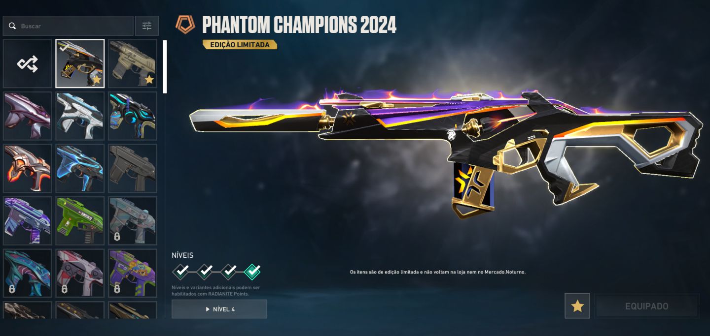 Conta valorant rara faca VCT Lock In, champions 24, Varias outras skins, +3k