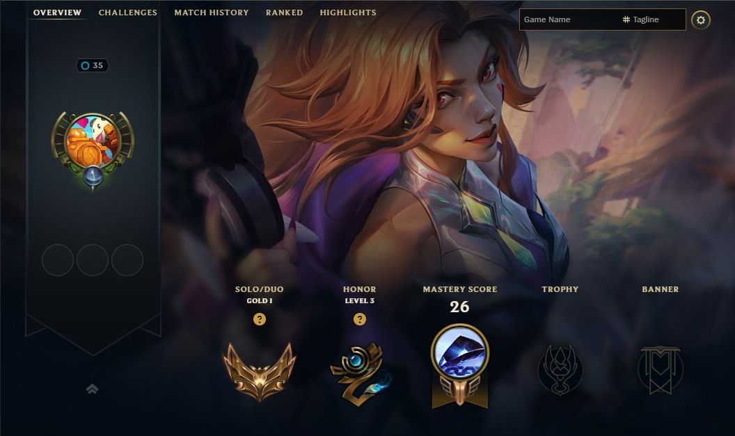 OURO 1 | MMR ALTO | MISS FORTUNE COELHA DE BATALHA | 14,1K EA [FULL ACESSO]