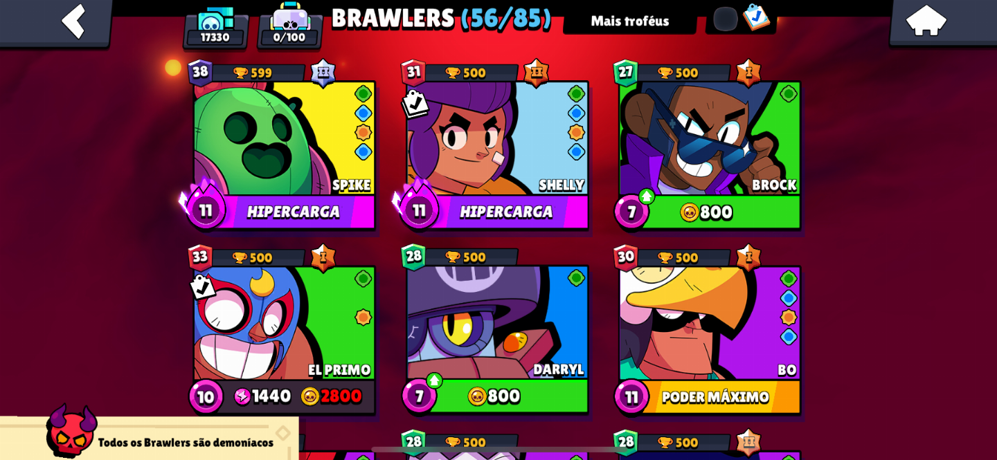 Conta de Brawl Stars com Shelly estelar