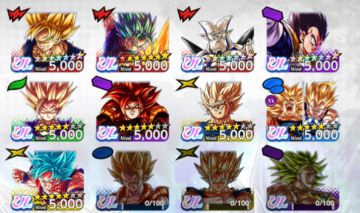 DRAGON BALL LEGENDS 9 ULTRAS + MUITOS LEGENDS LIMITEDS ESTRELADOS