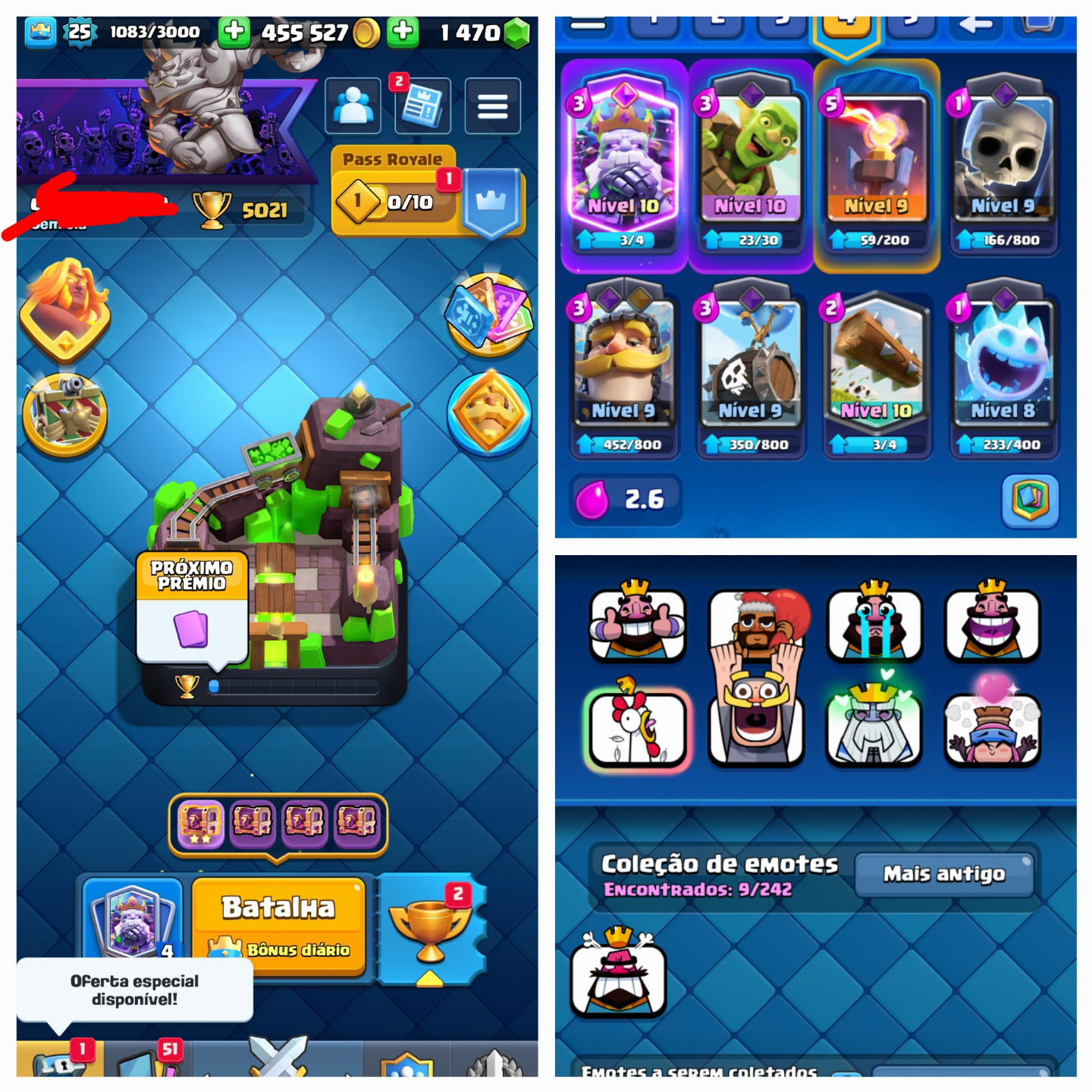 CONTAS CLASH ROYALE (85% DE DESCONTO )