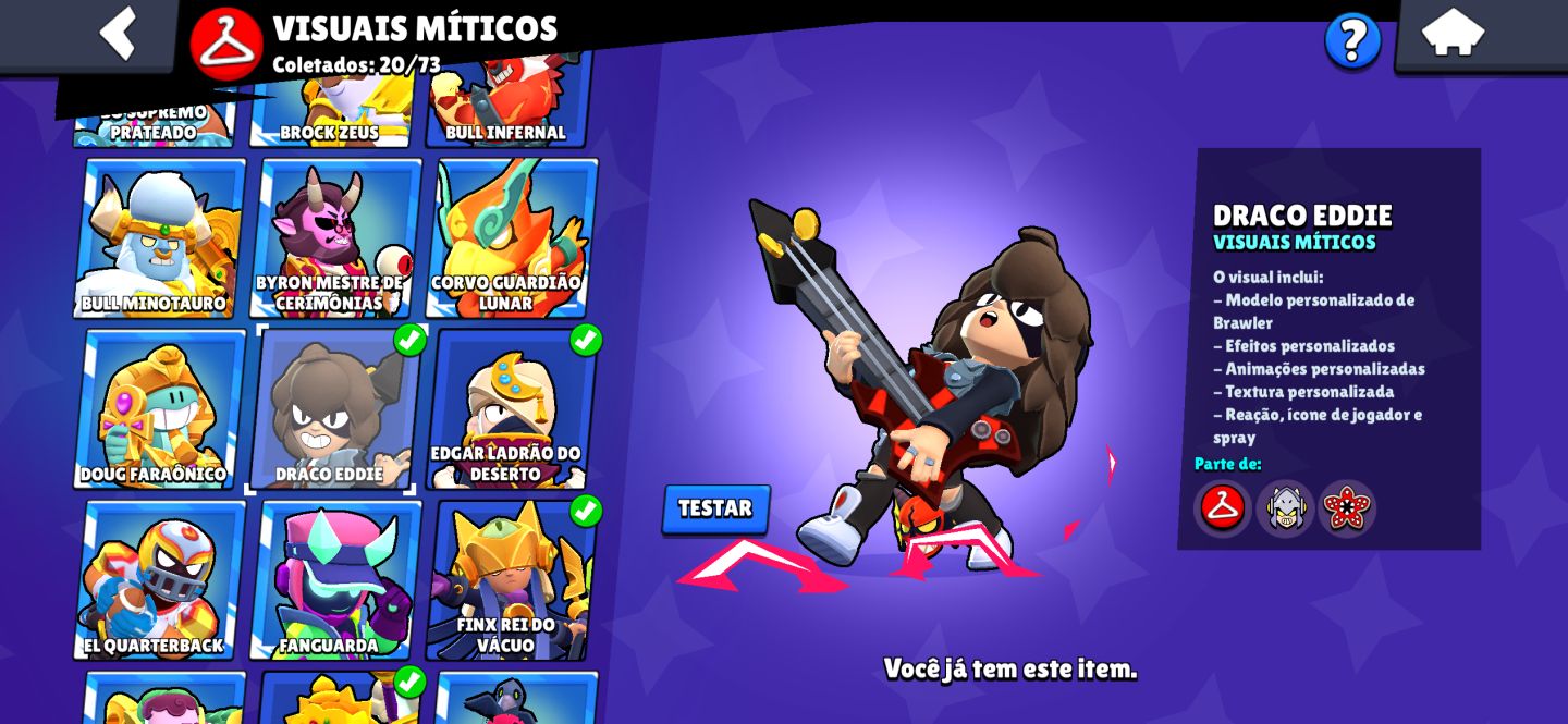Conta de Brawl Stars e Clash Royale( não separado)