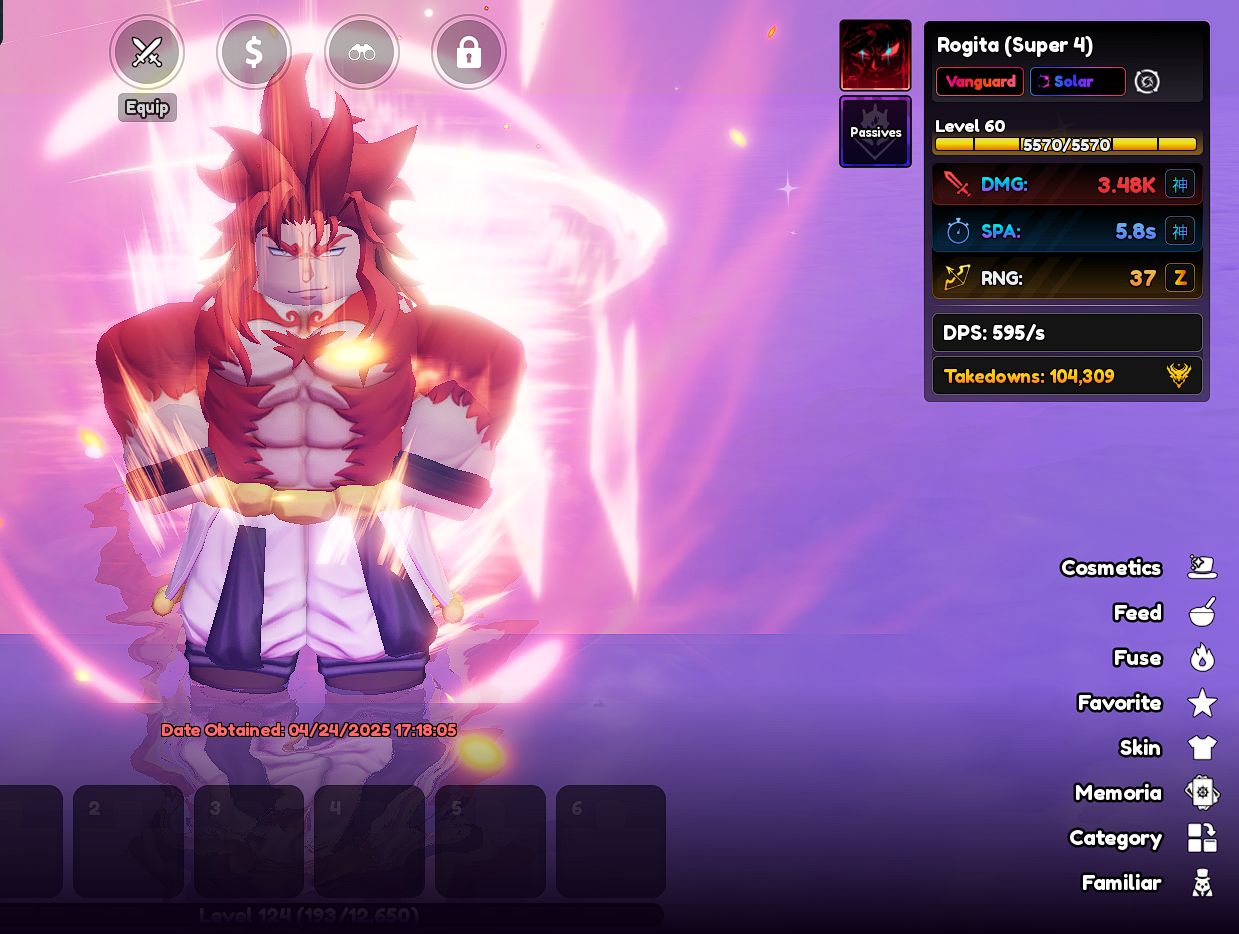 Anime Vanguards Units a Venda