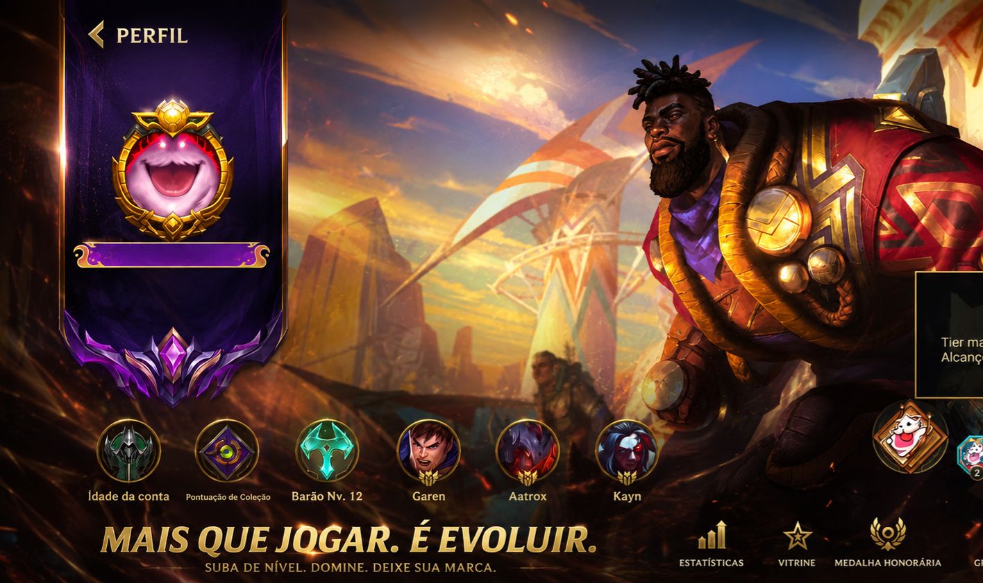 CONTA WILD RIFT NÍVEL 270 | 220 SKINS | ELO MESTRE 7x | TODOS OS CAMPEÕES
