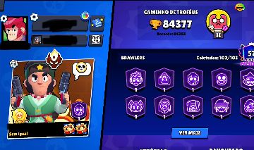 VENDE-SE CONTA BRAWL STARS 84 MIL TROFÉUS