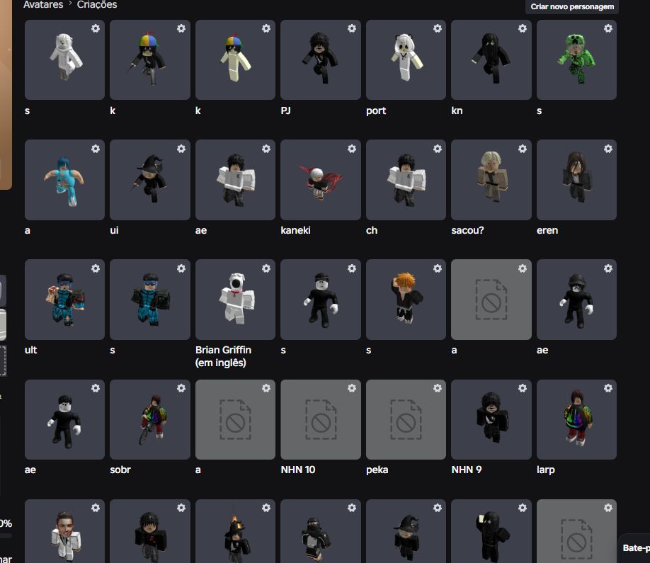 Conta Roblox com mais de 20k de robux gastos