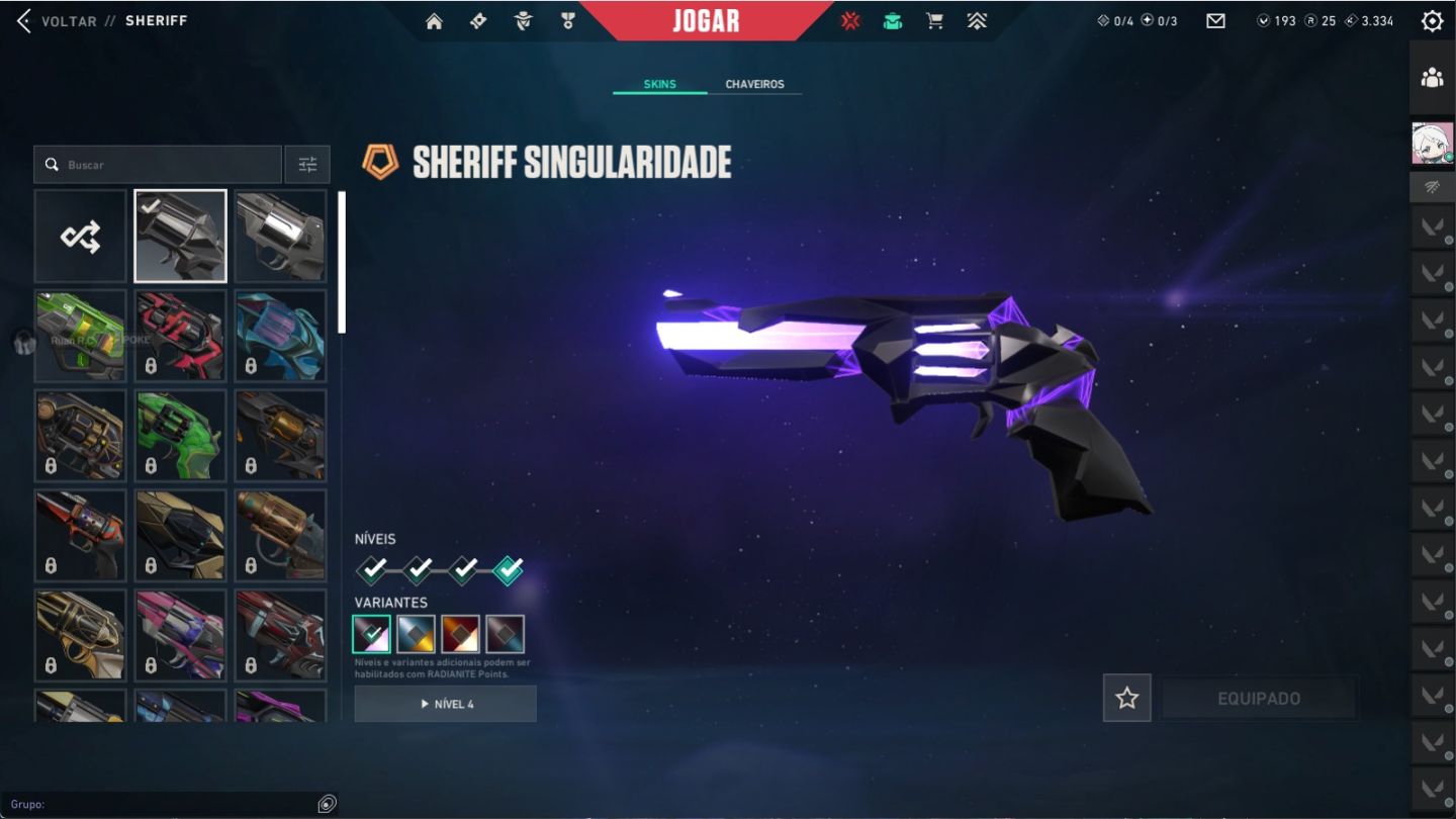 Conta VALORANT | 10 Skins + CHAMPIONS 2024 Rara | Asc 1