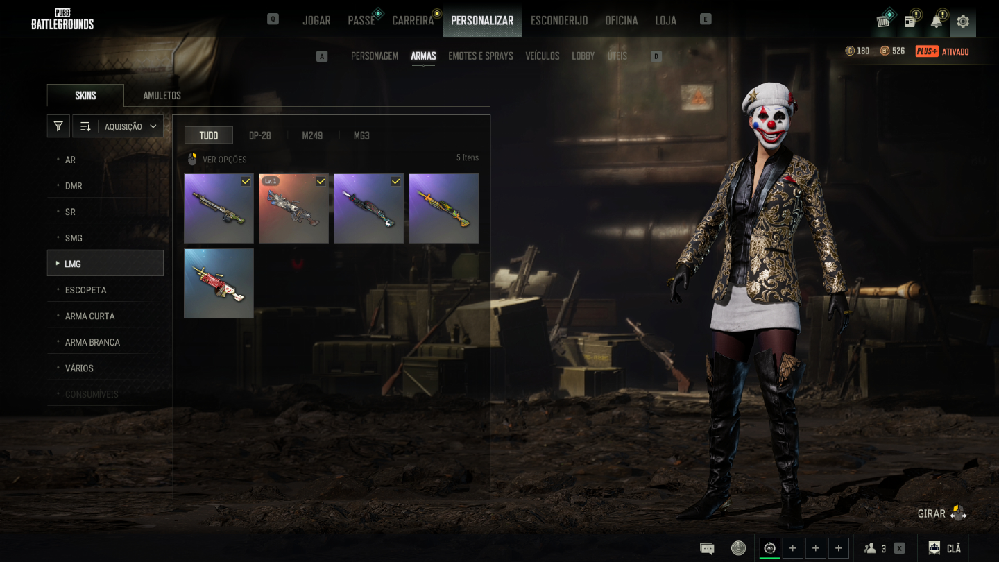 CONTA PUBG RARA E VALORIZADA +4.000 HORAS|+R$5.000 INVESTIDOS |SEM BAN|