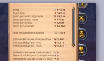 CONTA ALBION ONLINE 560M DE FAMA + 64M DE PRATA + 16 dias de PREMIUM