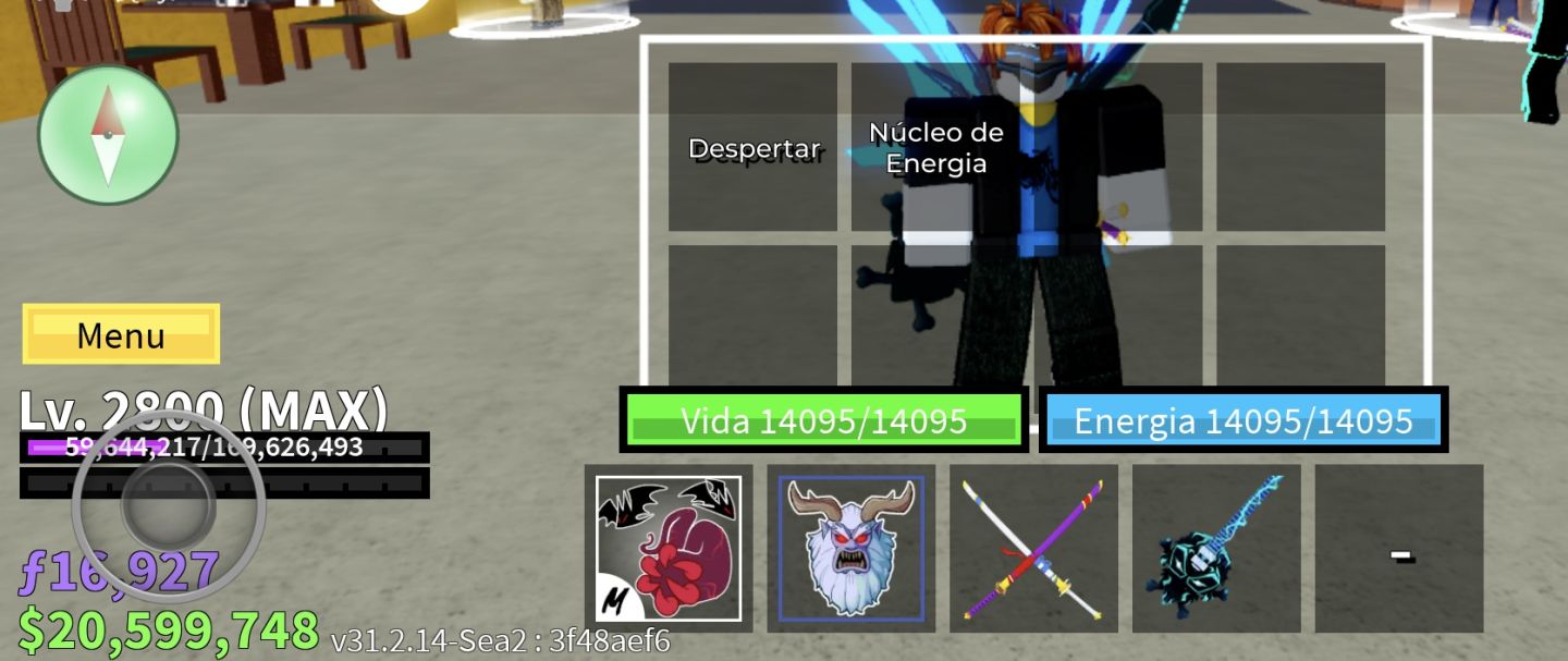CONTA DE BLOX FRUITS, com v4, sanguine e mais!LEIA A DESCRIÇÃO