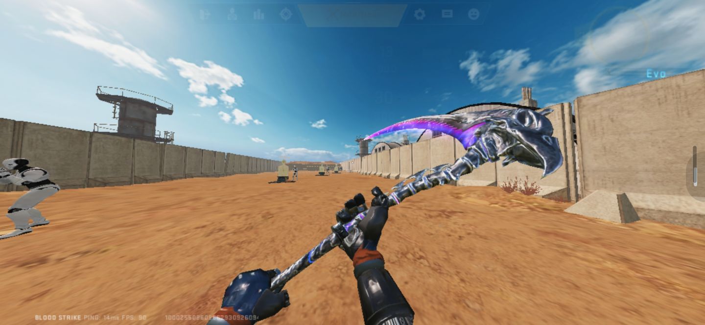 Conta BloodStrike com Karambit vermelha 95% de desconto oferta maluca