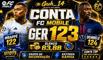 CONTA FC MOBILE GER 123 | 50% OFF | PRA SAIR HOJE
