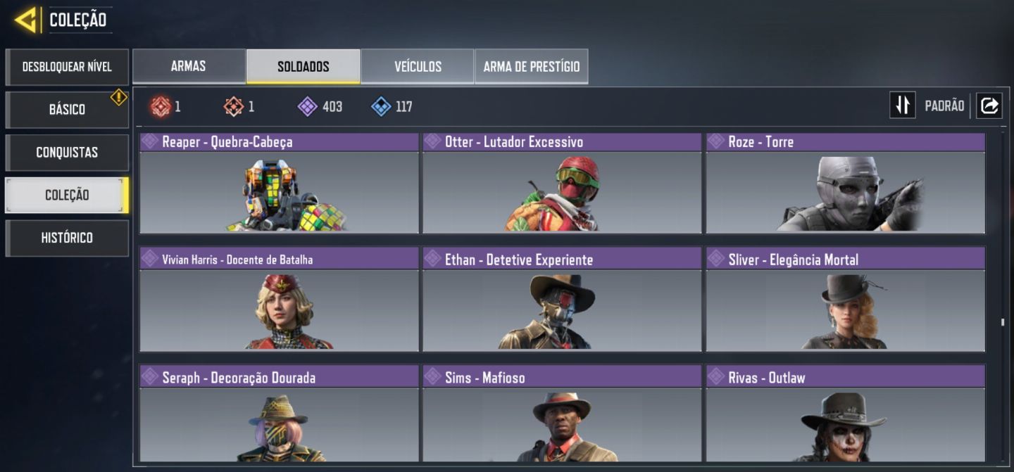Conta CoD mobile mais rara do jogo e cheios de itens lendarios.