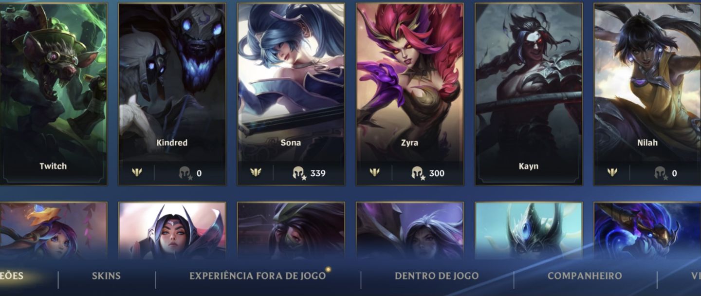 ANÚNCIO DE CONTA EXCLUSIVA WILD RIFT (28 SKINS)