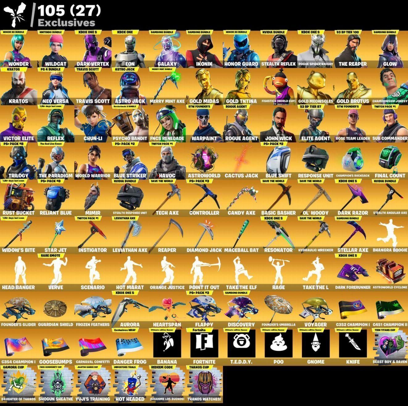 CONTA WILDCAT I 600 SKINS I GALAXY, WONDER, MINTY, LEVIATÃ,CONTA COMPLETA