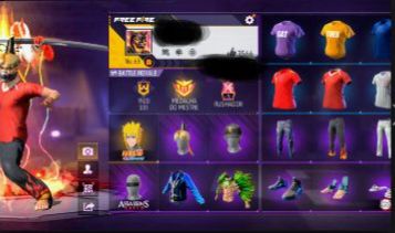 Conta Free Fire Top Com Várias Camisas De Time