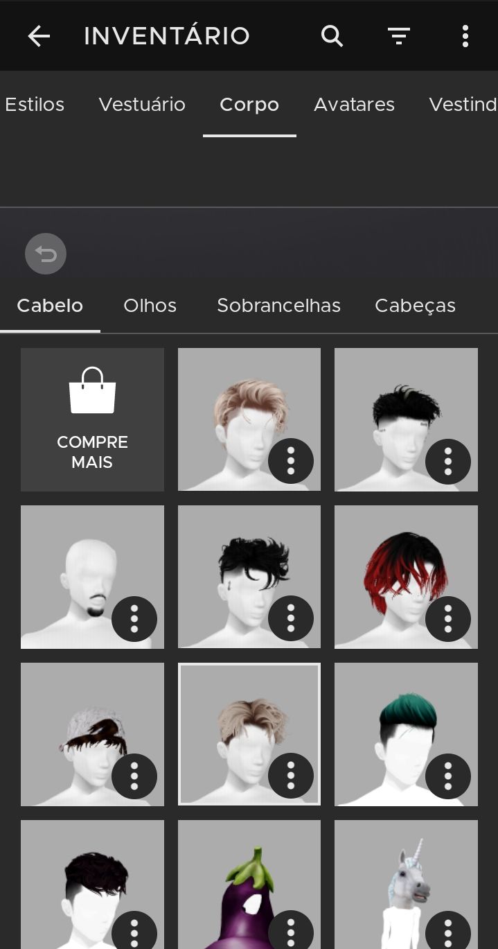 Conta iniciante masculino do imvu