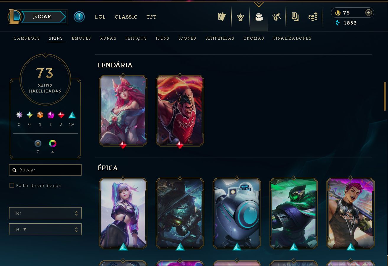 Conta League Of Legends Samira Soul Fighter, Veigar Cripta de Magma,+2 lendarias