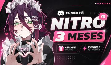 [PROMOÇÃO] DISCORD NITRO 3 MESES 2 IMPULSOS + BRINDE | ENTREGA AUTOMÁTICA