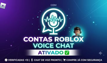 CONTAS ROBLOX COM VOICE CHAT E VERIFICADAS
