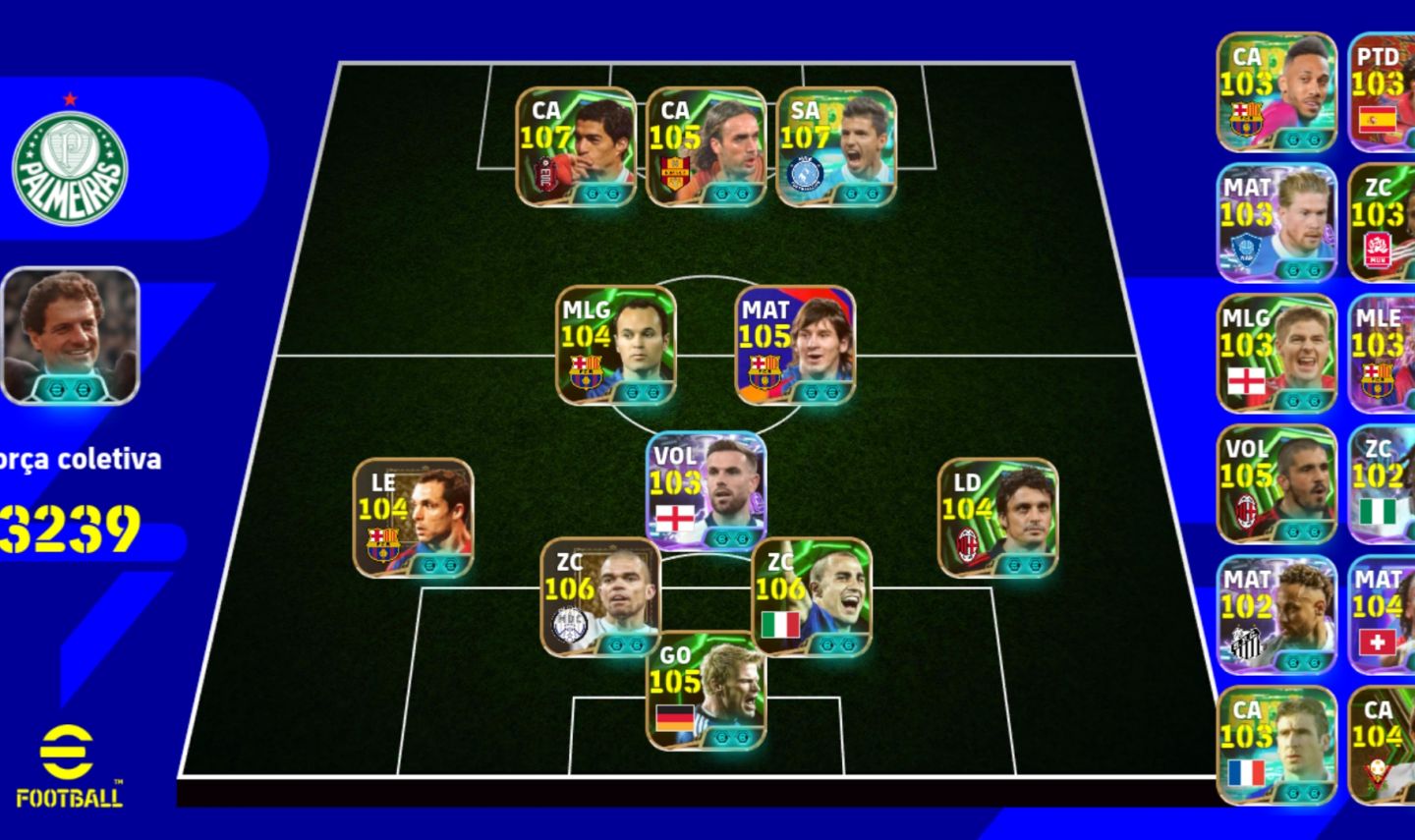 CONTA TOP COM NOVO AGÜERO 107 + SUÁREZ 107 + BATISTUTA 105!