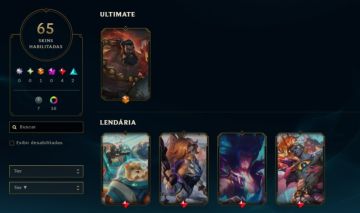 Conta Smurf LoL com mais de 50 skins (ultimate,lendárias...)
