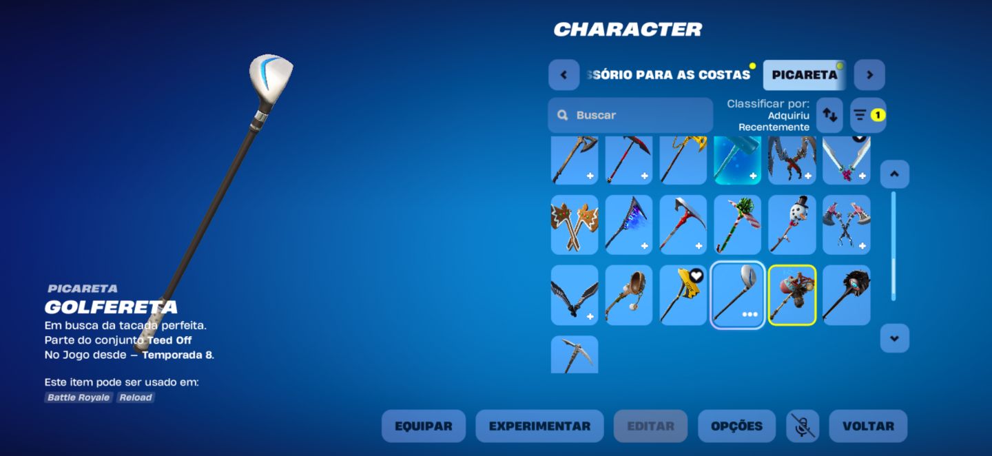 Conta capitulo 2 ,37 skins 350 vbucks , conta muito boa