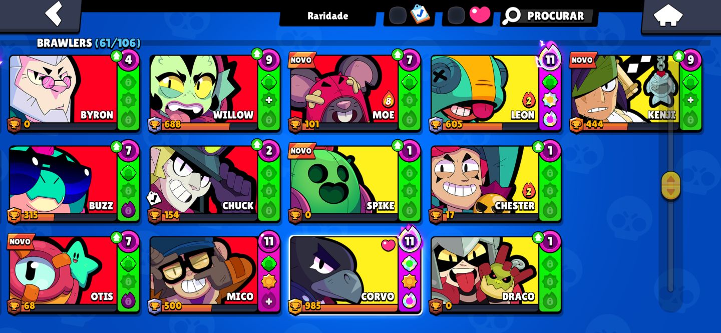 Conta de Brawl stars 11k de troféus