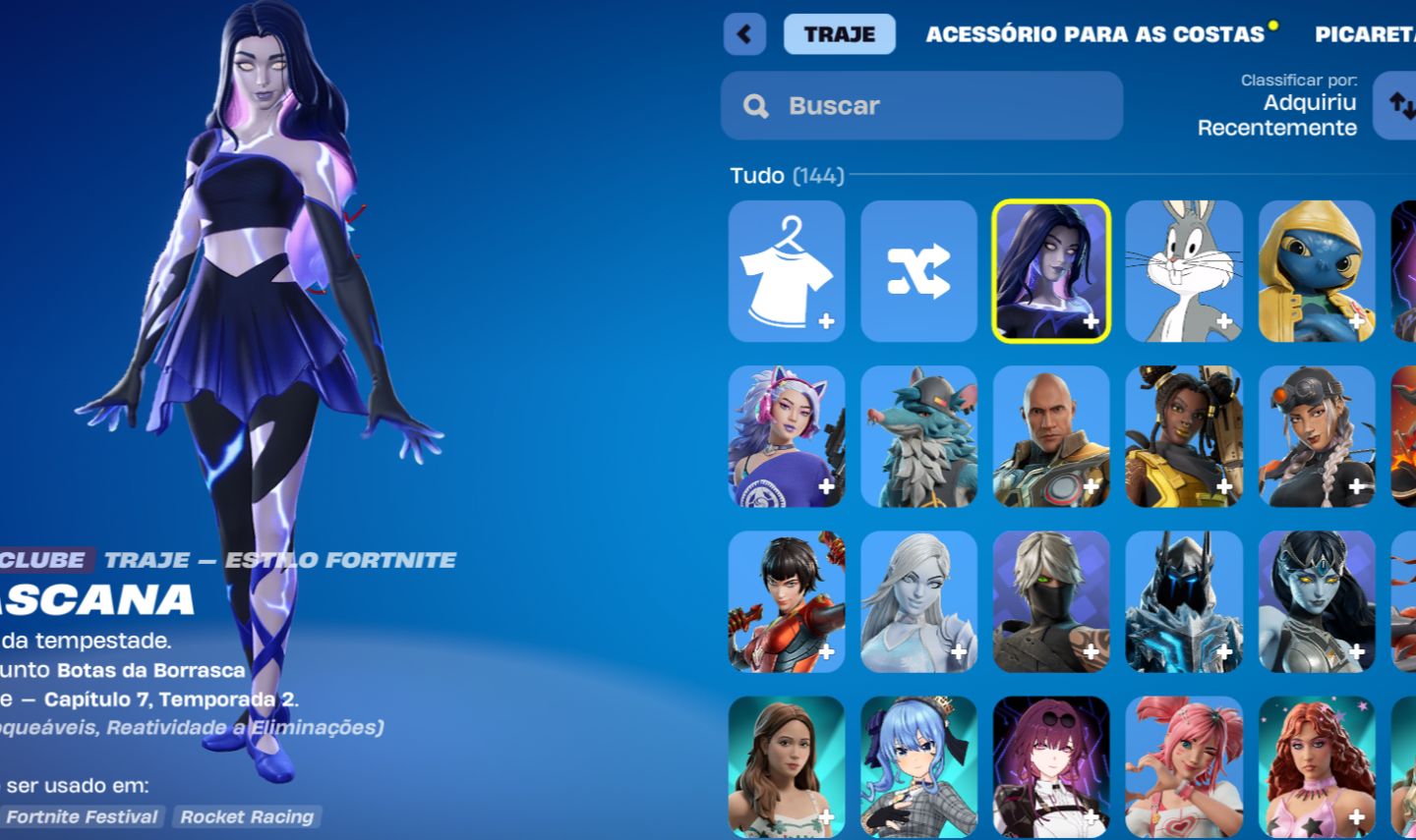 Contas Fortnite antiga com várias skins e v-bucks na conta