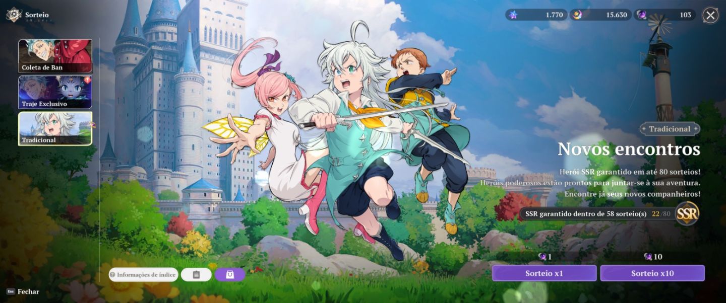 Conta TOP END GAME BAN P10 7DS - THE SEVEN DEADLY SINS
