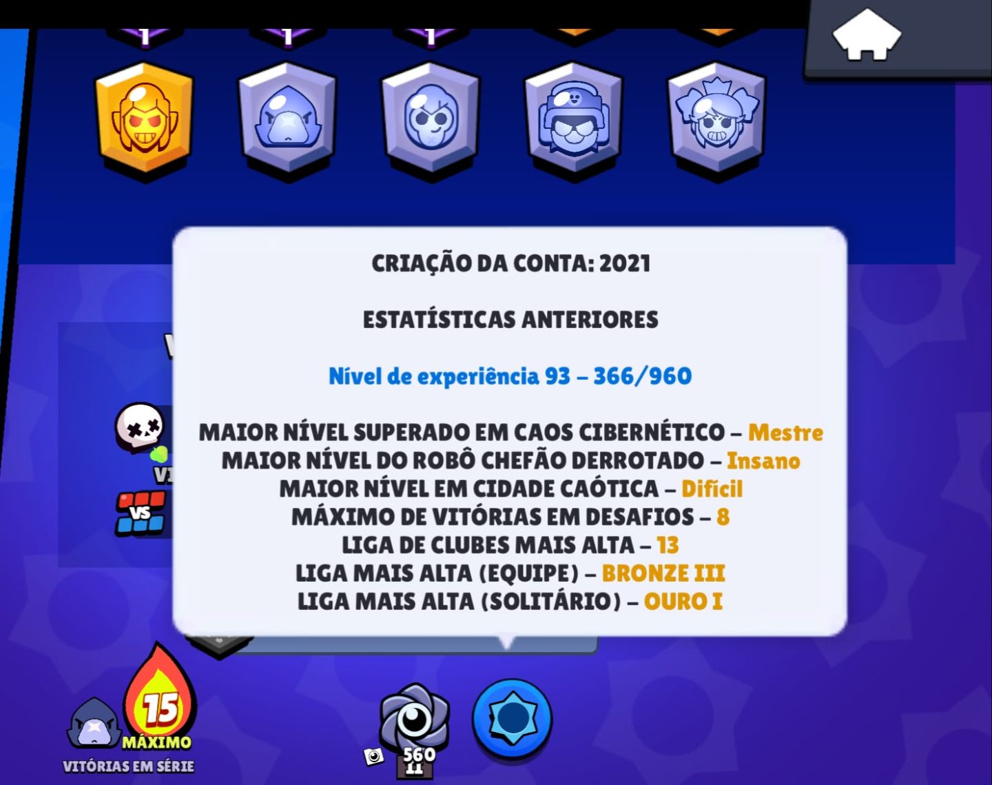 [CONTA DE BRAWL STARS 35K DE TROFÉUS 80 BRAWLERS | CONTA DE 2021 VÁRIOS PASSES ]