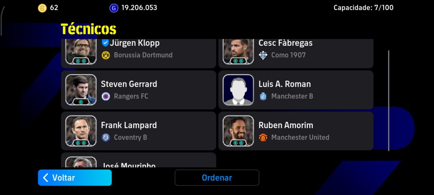 CONTA EFOOTBALL 3240 DE FORÇA!! COM Hazard 108