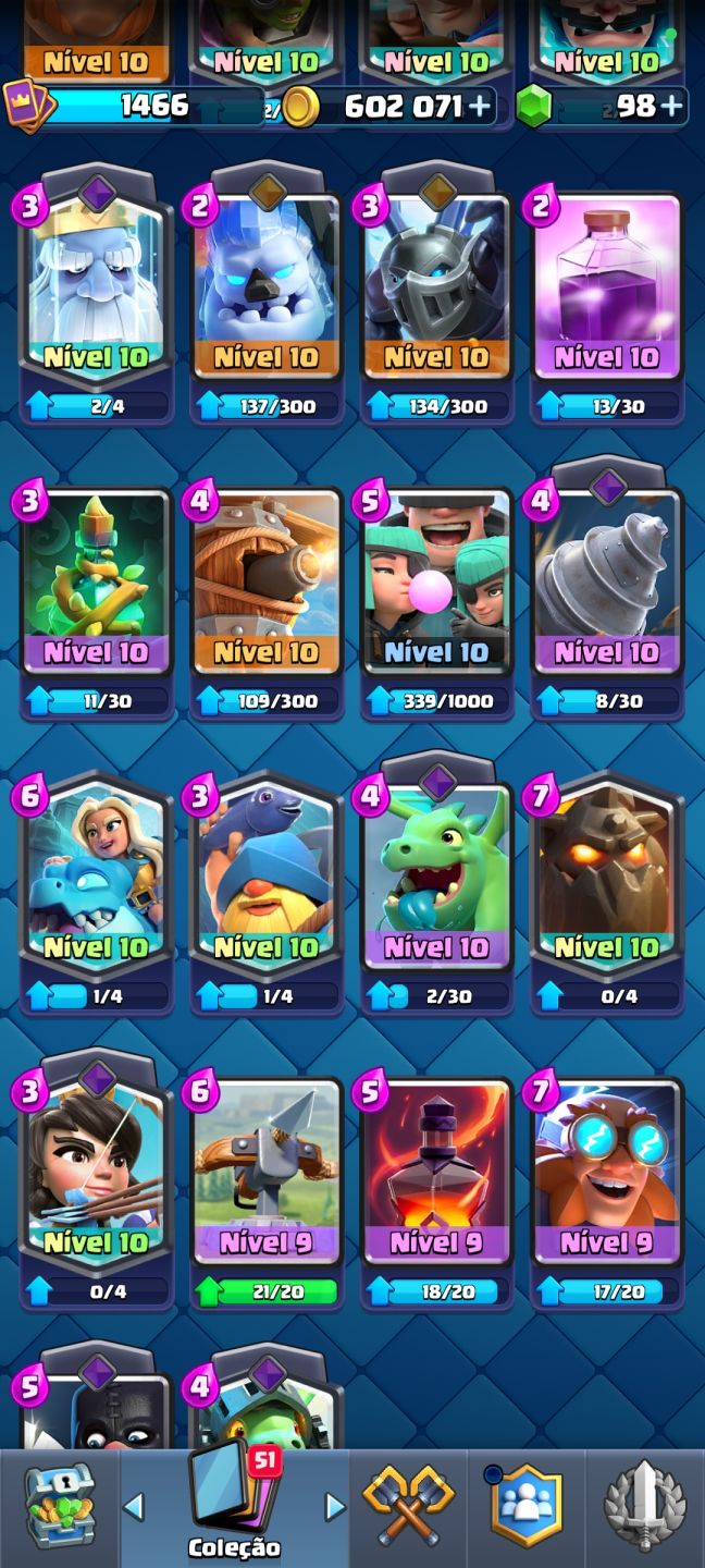 CONTA DE CLASH ROYALE COM 10K DE TROFÉUS