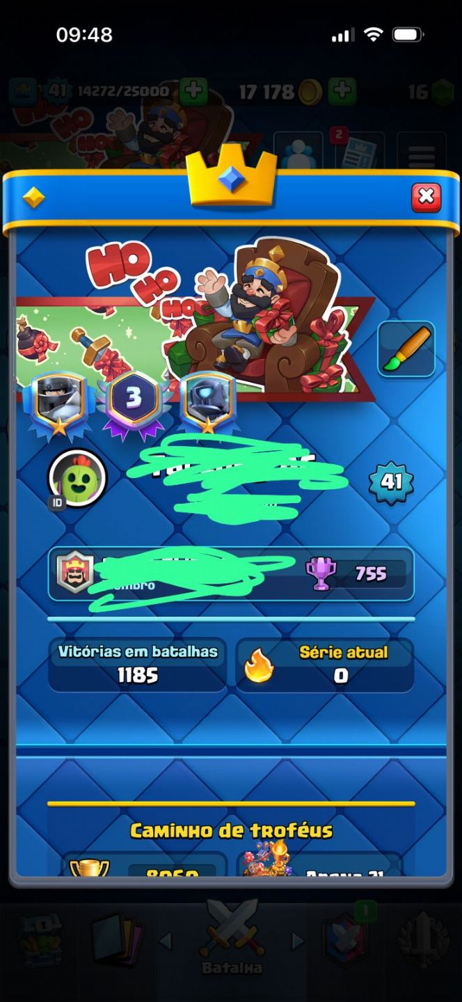 Conta clash Royale 8k de troféus