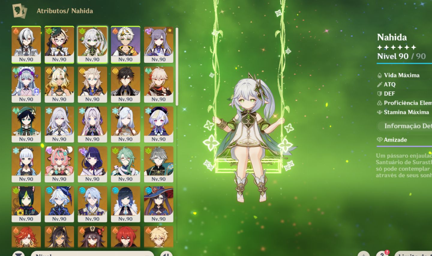 AR 60-/NAHIDA C6/ARLE C2/FURINA C2/Xilon c2/Skirk-rec de senha pode ser alterado