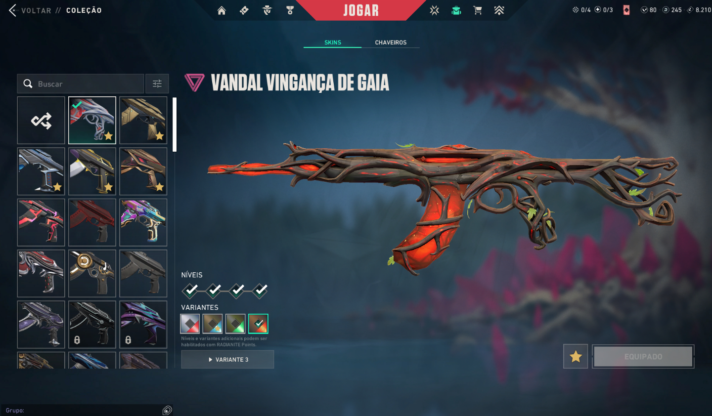 CONTA VALORANT COM KURONAMI, BUTTERFLY E KARAMBIT