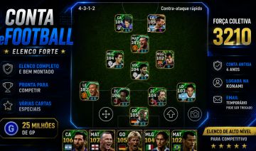 Conta de eFootball - Elenco forte