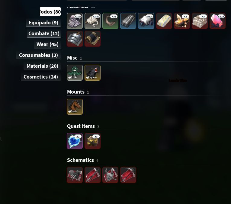 Conta com Katana Nightfall T3, Respiração da Serpente, Clã mitico (end game)