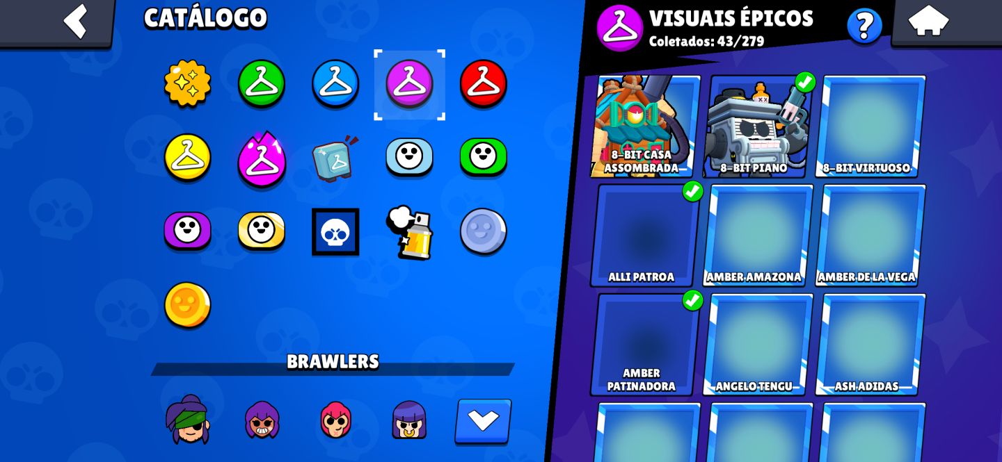 Conta Brawl Stars | 75 Brawlers | 36k Troféus